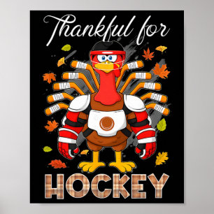 Poster Peru Grato Pelo Menino De Hockey De Ação De Graças