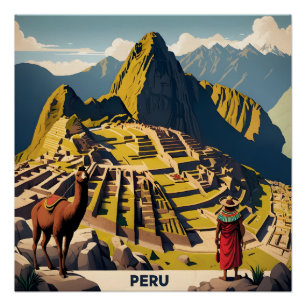 Pôster Peru Machu Picchu