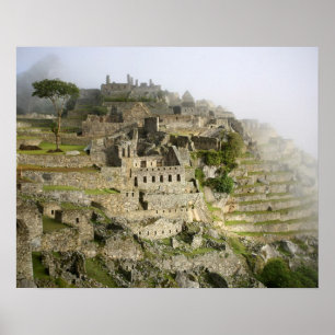 Pôster Peru, Machu Picchu. A antiga cidadela de Machu
