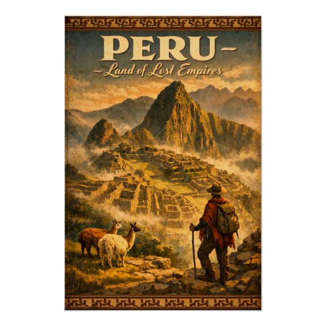 Pôster “PERU – Terra de Impérios Perdidos (Frente)