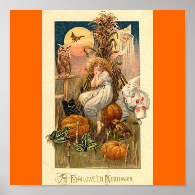 Poster pesadelo de halloween (Frente)