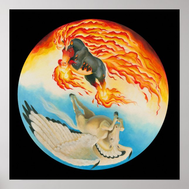 Pôster Pesadelo e Mesa Pegasus Yin Yang (Frente)