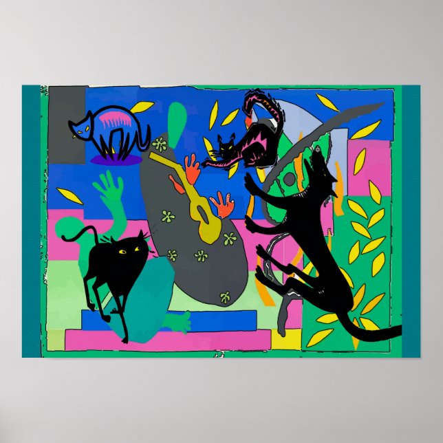 Pôster Pesadelos de Gato Negro (Frente)