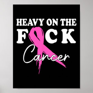 Poster Pesado No Apoio ao cancer de mama Do Sobrevivente 