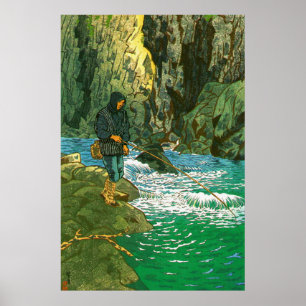 Poster Pesca Char Kasamatsu Shiro 1956