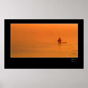 Pôster Pesca com mosca a costa dinamarquesa