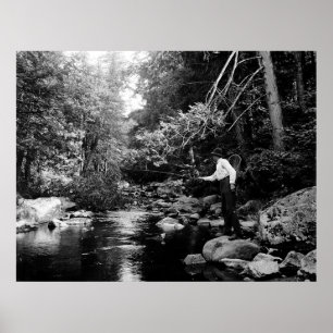 Pôster Pesca com mosca de Adirondack