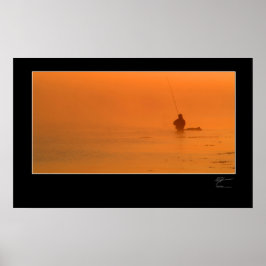 Pôster Pesca com moscas na costa dinamarquesa