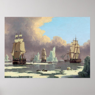 Pôster Pesca de baleia norte: "Swan" e "Isabella"