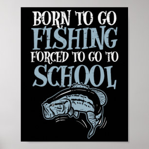 Poster Pesca De nasceres Forçada À Pesca De Peixe Funny B