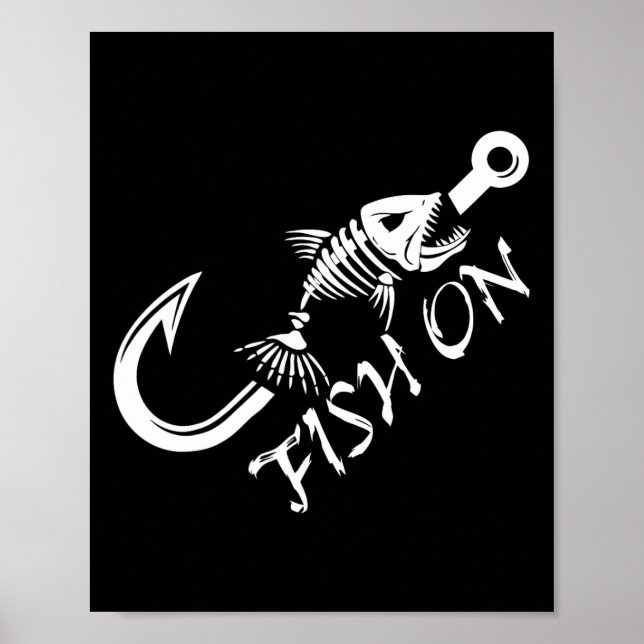 Poster Pesca Dia dos Pais de Pescadores Engraçados  (Frente)