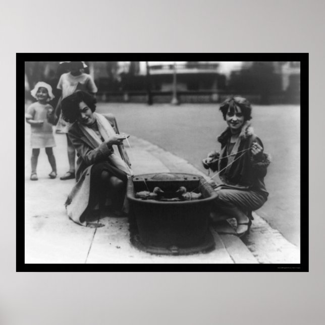 Pôster Pesca do Pato em Washington, DC 1926 (Frente)