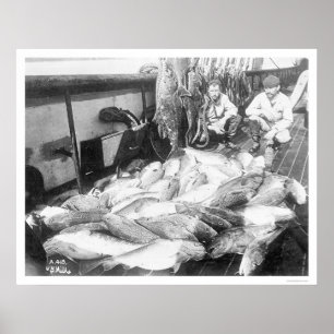 Pôster Pesca em Alaska 1922