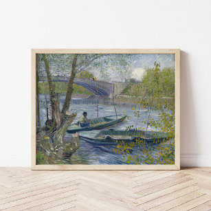Poster Pesca em Primavera   Vincent Van Gogh