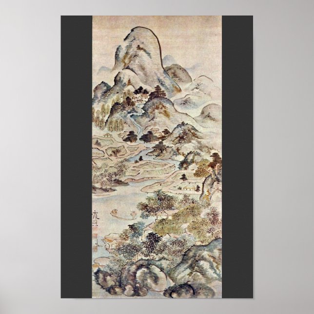 Poster Pesca Em Springtime Por Taiga Ikeno (Melhor Qualid (Frente)