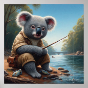 Poster Pesca Koala