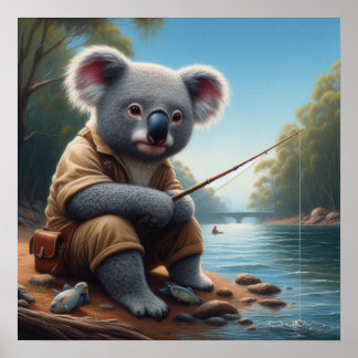 Poster Pesca Koala