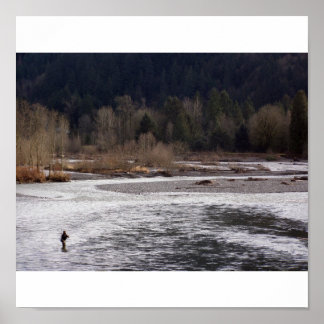 Pôster Pesca na Natureza Selvagem