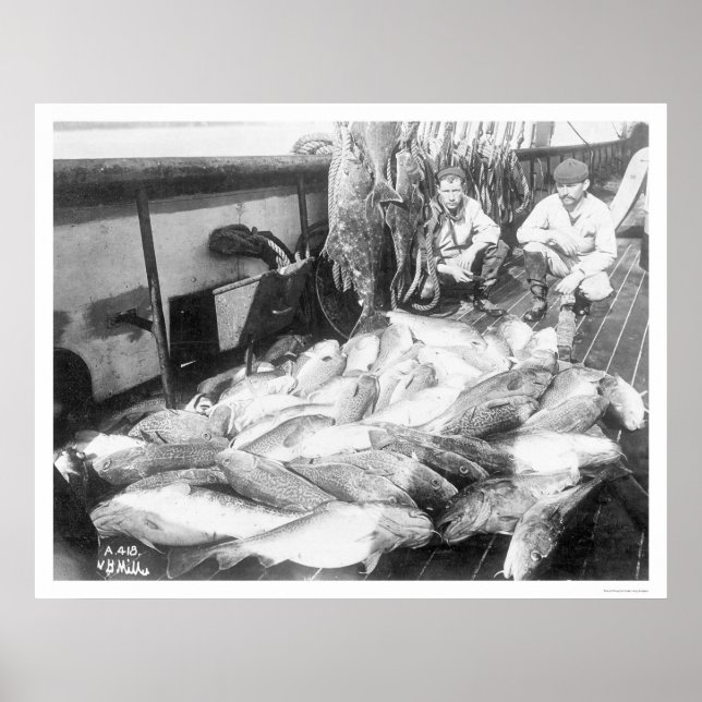 Pôster Pesca No Alasca 1922 (Frente)