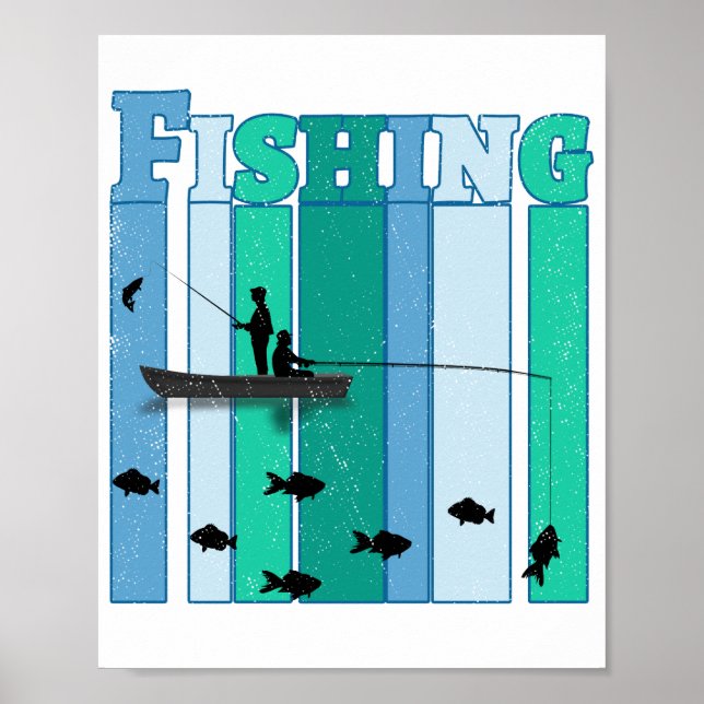 Poster Pesca | Os melhores presentes de pesca (Frente)