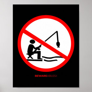 Poster Pesca proibida: pesca sem cartaz pesca - peixe eng