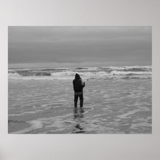 Poster Pesca surf (Frente)