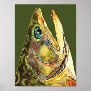 Pôster Pescador Brook Trout