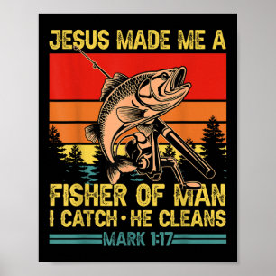 Poster Pescador Cristão Jesus Me Fez Um Fisher Do Homem