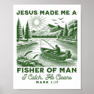 Poster Pescador de Homens Marcos 117 Escritura Cristã Jes