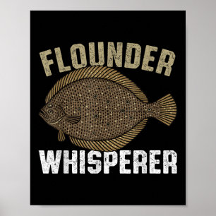 Poster Pescador de Solhas, Peixe Linguado do Verão