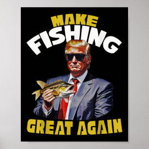Poster Pescador De Trump 2024 — Pesca De Trutas, Peixes D