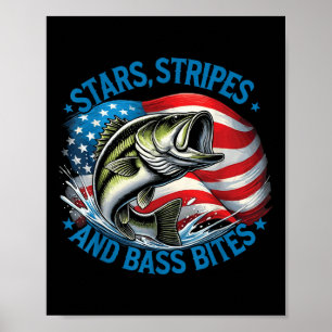 Poster Pescador Estrelas Listras E B Mordidas B Pesca