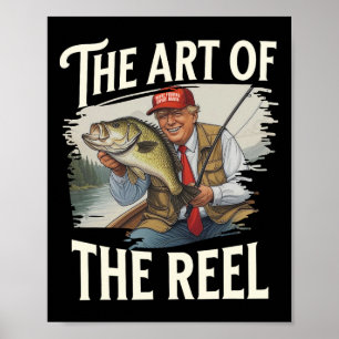 Poster Pescador Trump Arte Do Marido Pai De Reel Re