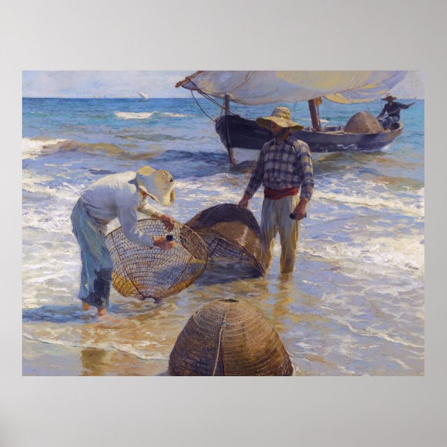 Poster Pescador Valenciano - Joaquín Sorolla (Frente)