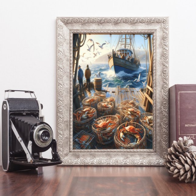 Poster Pescadores De Colheita De Crepúsculos 8x10 (Criador carregado)