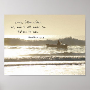 Poster Pescadores de homens pescadores e barcos