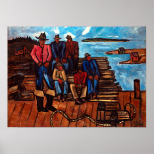 Poster Pescadores de lagosta de Marsden Hartley
