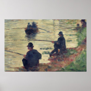 Pôster Pescadores, estudo para o "La Jatte grandioso",