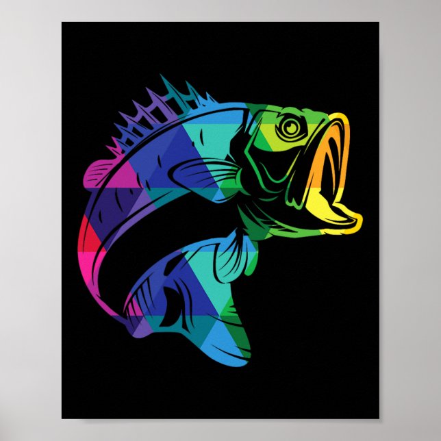 Poster Pescando Para B Presentes De Pesca Para Ele  (Frente)