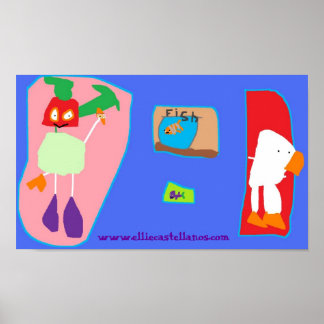 Pôster pescar, www.elliecastellanos.com