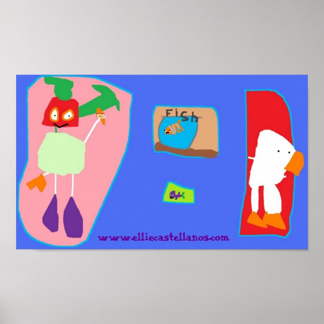 Pôster pescar, www.elliecastellanos.com (Frente)
