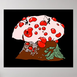 Poster Pescaria no Cogumelo Dente Sangrento
