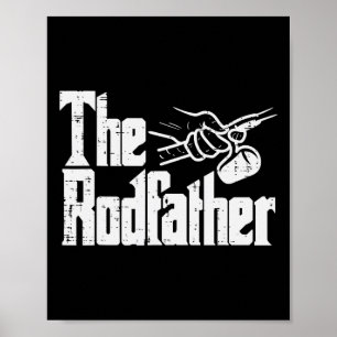 Poster Pescaria O Rodfather Paródia Divertida Pai Avô Pap