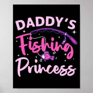 Poster Pescaria para mulheres meninas crianças bass fishe