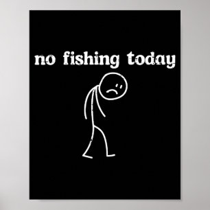 Poster Pescaria triste boneco engraçado pescador homens m