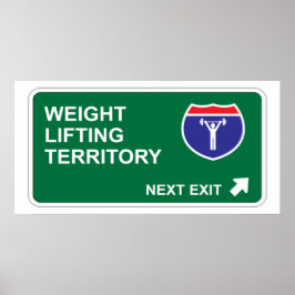 Pôster Peso Levantando Próxima Saída