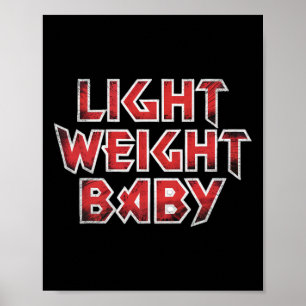 Poster Peso Leve - Levantamento De Peso Grave E Bodybui