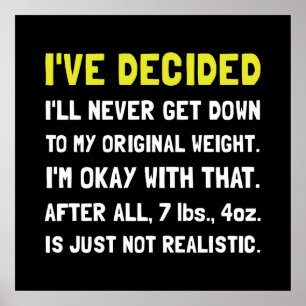 Pôster Peso original