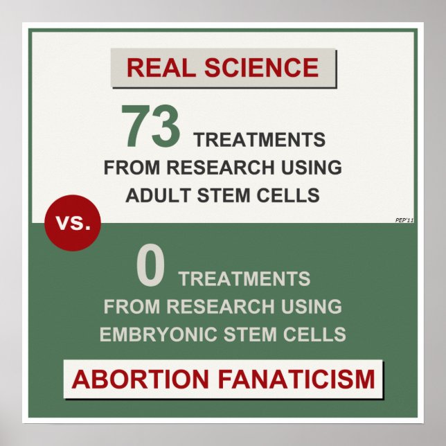 Poster Pesquisa de células-tronco adultas (Frente)