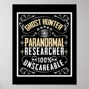 Poster Pesquisador paranormal Investigador paranormal